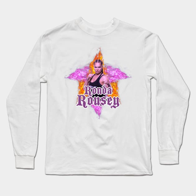 Ronda Rousey // WWE FansArt Long Sleeve T-Shirt by suprax125R